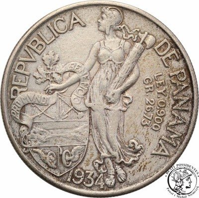Panama 1 Balboa 1934 st.3+