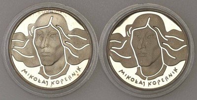 100 złotych 1973 + 1974 Kopernik zestaw 2 szt st.L