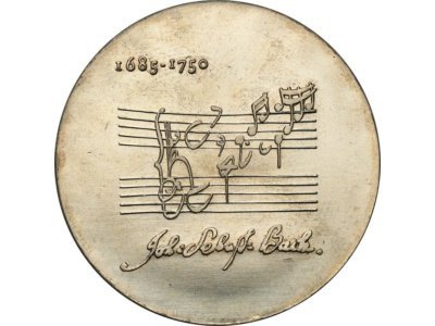 Niemcy DDR 20 Marek 1975 J. S. Bach st.1-
