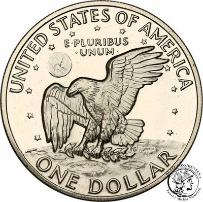 USA 1 dolar 1972 ''S'' San Francisco SREBRO st.L