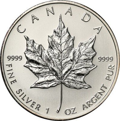 Kanada 5 dolarów 2008 uncja czystego srebra st.1