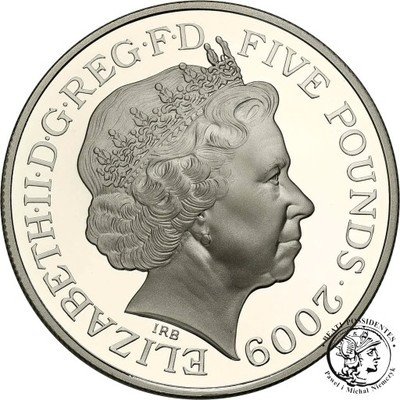 Wielka Brytania 5 funtów 2009 st.L