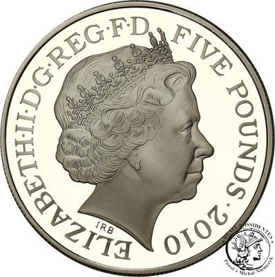 Wielka Brytania 5 funtów 2010 st.L