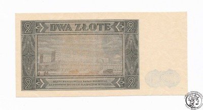 Banknot 2 złote 1948 AK (UNC) PIĘKNY