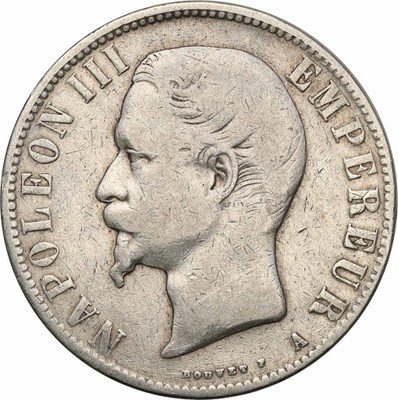 Francja 5 franków 1856 A Paris st.3