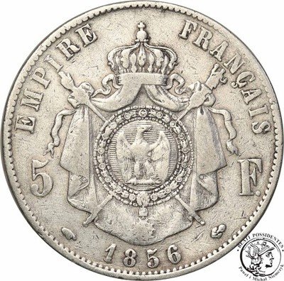 Francja 5 franków 1856 A Paris st.3