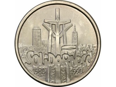 100 000 złotych 1990 Solidarność typ B st.1 RZADKI
