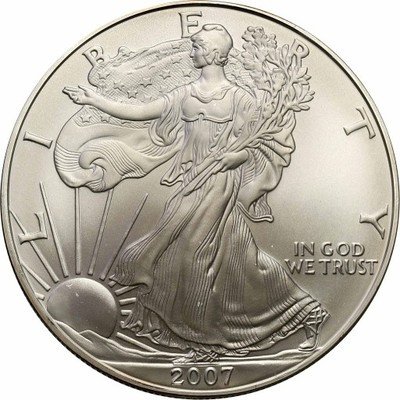 USA 1 dolar 2007 (uncja SREBRA Ag .999) st.1
