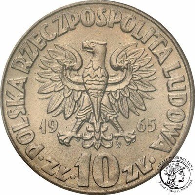 10 złotych 1965 Kopernik st.1