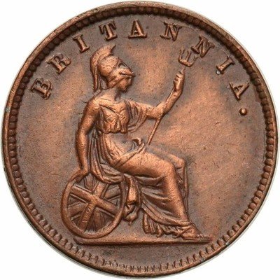 Wyspy Jońskie / Ionian 1 leptor 1857 st.3+ RZADKIE