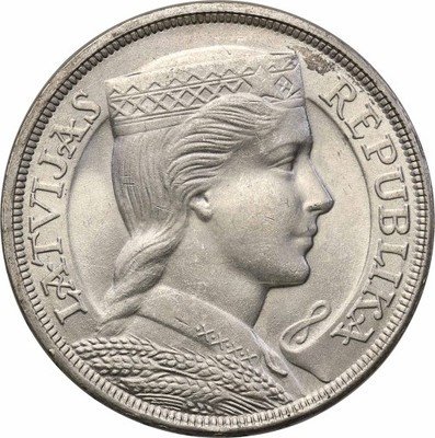 Łotwa 5 Lati 1931 st. 1 IDEALNE