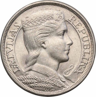 Łotwa 5 Lati 1932 st. 1 IDEALNE