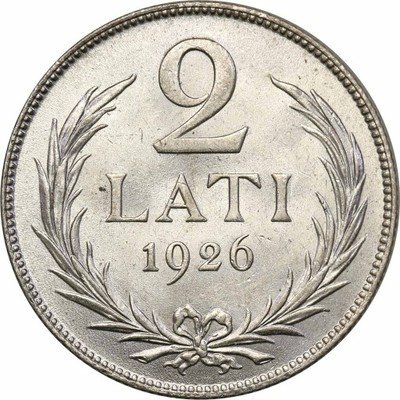 Łotwa 2 Lati 1926 st. 1 IDEALNE