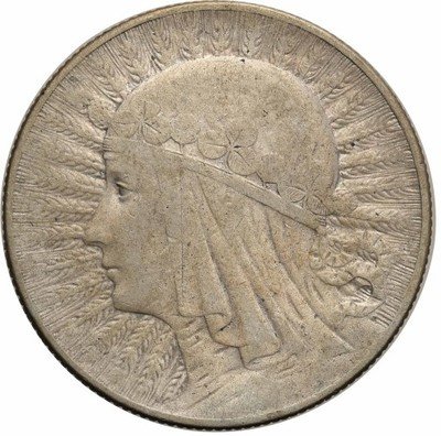 II RP 5 złotych 1932 głowa kobiety (znak menn) s3-