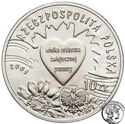 10 złotych 2003 WOŚP st.L