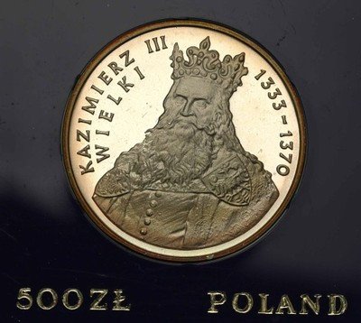 500 złotych 1987 Kazimierz Wielki st.L/L-