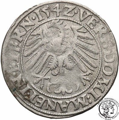 Śląsk Fryderyk II grosz 1542 Legnica st.3