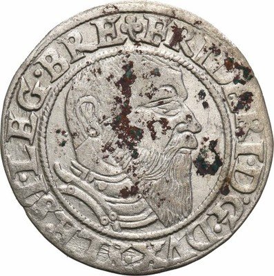 Śląsk Fryderyk II grosz 1545 Legnica st.3+