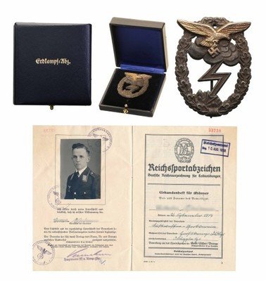 Odznaka za walkę naziemną Luftwaffe + nadanie