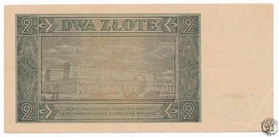 Banknot 2 złote 1948 seria AW (2+) PIĘKNY