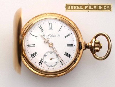 Szwajcaria zegarek kieszonkowy Borel złoto