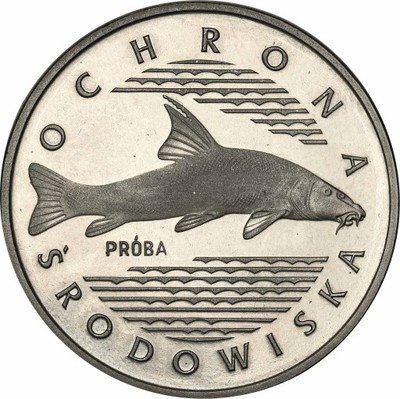 PRÓBA Nikiel 100 złotych 1977 ryba st.L