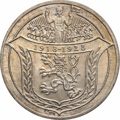 Czechosłowacja medal 1928 Srebro .987 st. 1