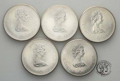 Kanada 10 dolarów 1976 Oly Montreal 5 szt st. 1