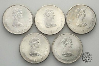 Kanada 10 dolarów 1976 Oly Montreal 5 szt st. 1