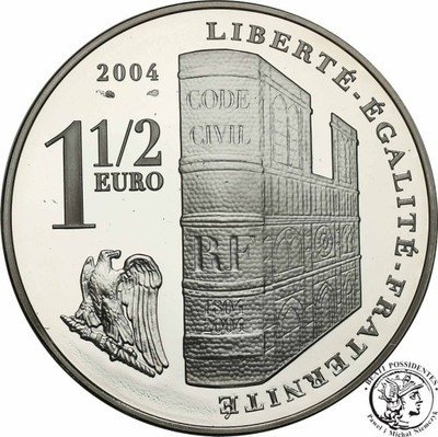 Francja 1 1/2 Euro 2004 Koronacja Napoleona st.L