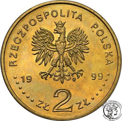 2 złote 1999 Chopin - Rocznica Śmierci st.1