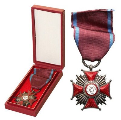 PRL srebrny Krzyż Zasługi Bierut SREBRO
