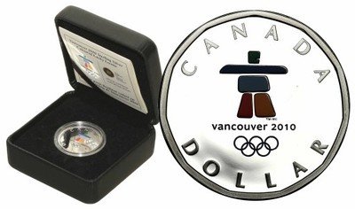 Kanada 1 dolar 2010 Olimpiada Vancouver st.L