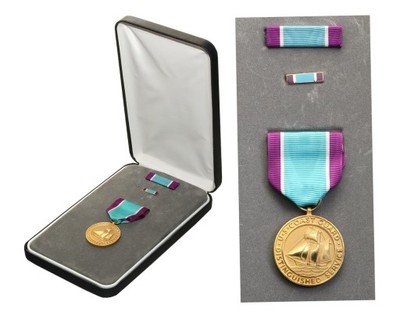 USA medal Straż Wybrzeża - etui