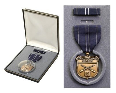 USA medal Straż Wybrzeża - strzelanie - etui