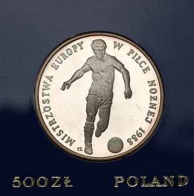 500 zł 1987 Mistrzostwa Europy Piłka Nożna st.L-