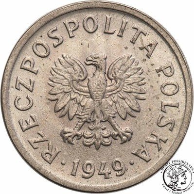 10 groszy 1949 CuNi st.1 PIĘKNE
