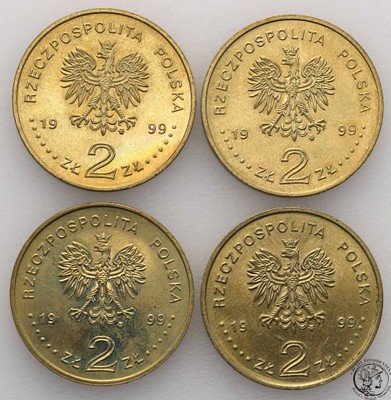 2 złote 1996 Juliusz Słowacki zestaw 4 sztuk st.1
