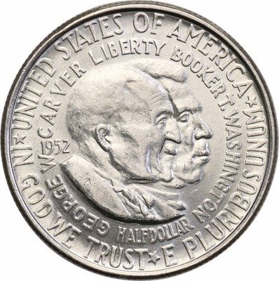 USA 1/2 dolara 1952 Washington-Carver st.1 SREBRO