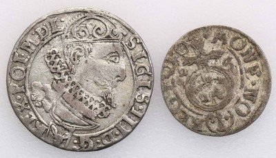 Zygmunt III Waza monety zestaw 2 sztuk st.3