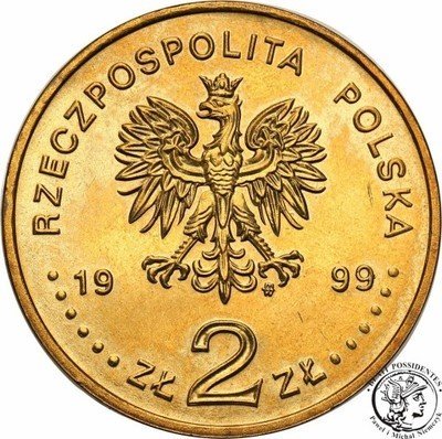 2 złote 1999 Jan Łaski st.1