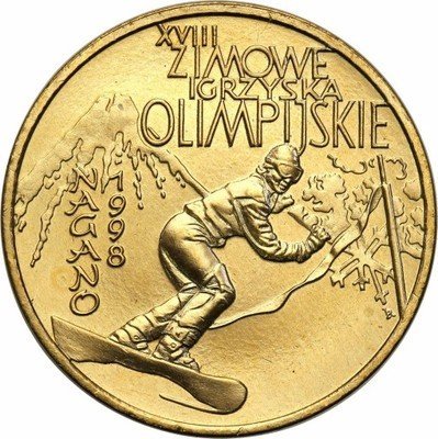 2 złote 1998 Olimpiada Nagano st.1