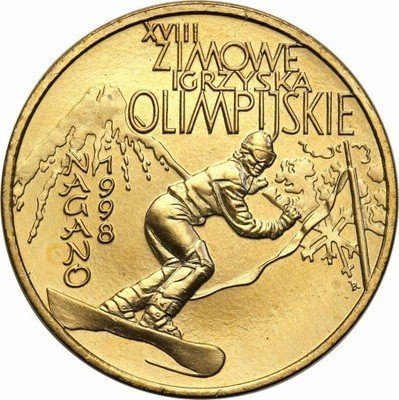 2 złote 1998 Olimpiada Nagano st.1