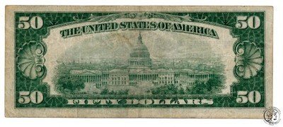 USA 50 dolarów 1929 Cleveland Brown Seal st. 3-