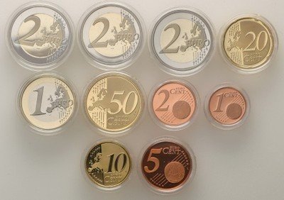 Luksemburg zestaw monet Euro 2009 RZADKIE proof