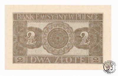 Banknot 2 złote 1941 seria AE st.1 (UNC)