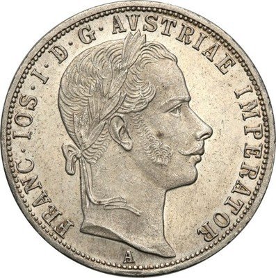 Austria 1 Floren 1860 A Franc. Józef I st.1 PIĘKNY