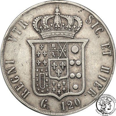 Włochy Król Napoleon i Sycylii 120 Gr 1859 st.4
