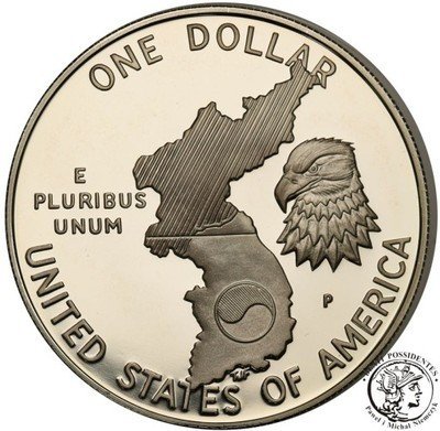 USA dolar 1991 S Korea st.L