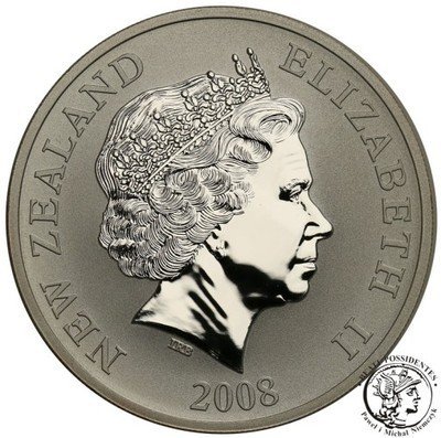 Nowa Zelandia dolar 2008 kiwi (uncja srebra) st.L